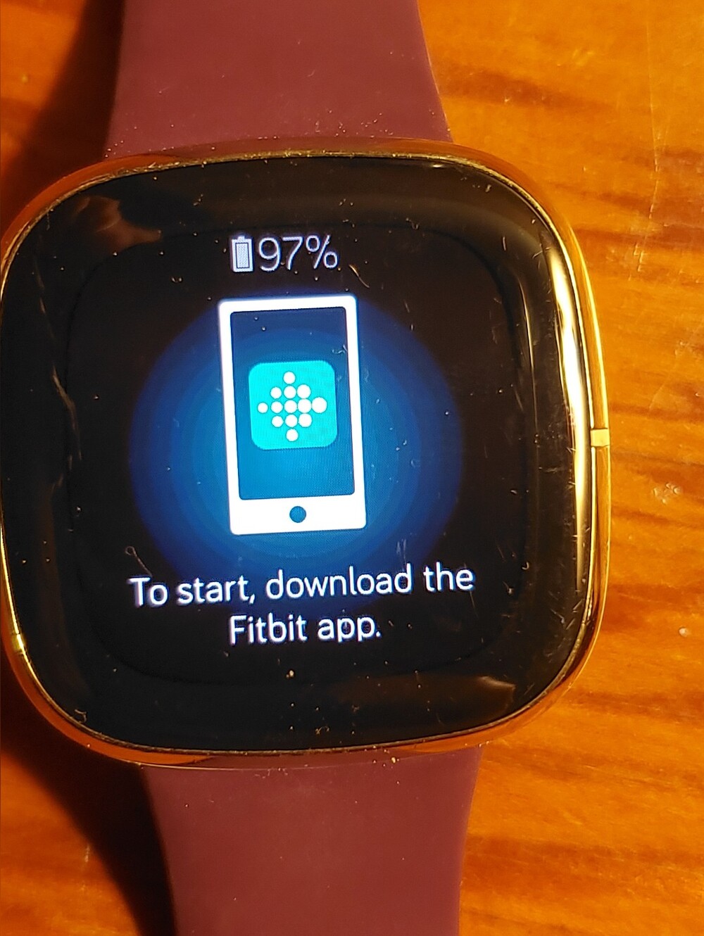 Fitbit Sense RG/Blush in Orig. Box NO Charger